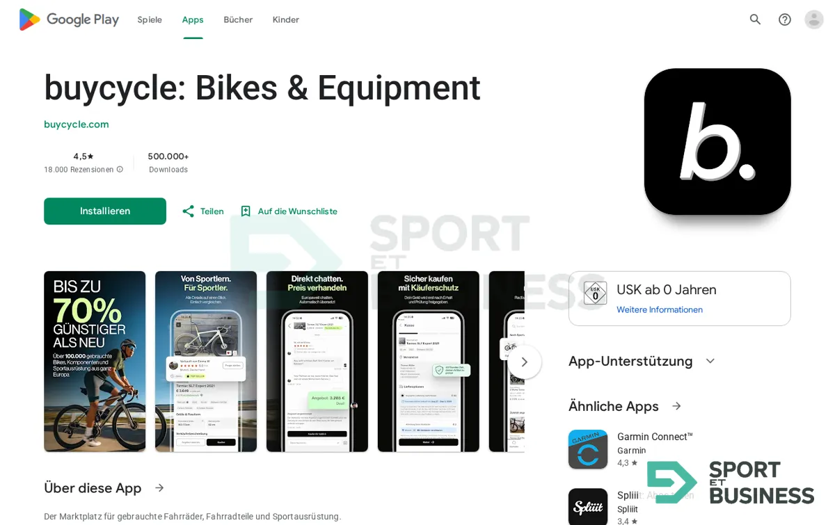 Capture : buycycle: Bikes & Equipment – Apps bei Google Play
